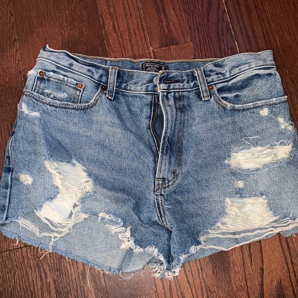 Abercrombie jean shorts.